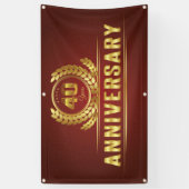 Banderoles anniversaire de quarante ans (Vertical)