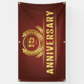 Banderoles anniversaire de quinze ans (Vertical)