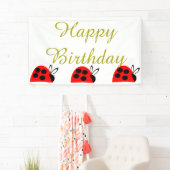 Banderoles Anniversaire de Red Ladybug (En situation)