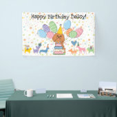 Banderoles Anniversaire de Ruby Cavalier King Charles Spaniel (Salon professionnel)
