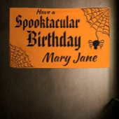 Banderoles Anniversaire de Spooktacular Halloween Spiderweb