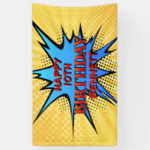 Banderoles Anniversaire de Superhero (Vertical)