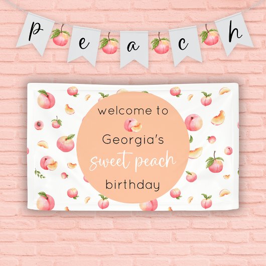 Banderoles Anniversaire de Sweet Peach