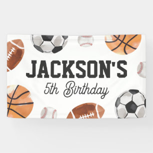 Banderoles Anniversaire d'enfants pour sports modernes