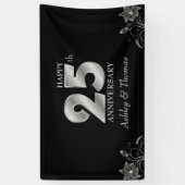 Banderoles Anniversaire des numéros d'argent (Vertical)