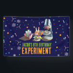 Banderoles Anniversaire des sciences<br><div class="desc">Transformez votre expérience culinaire avec notre bannière scientifique captivante ! Immergez-vous dans le monde de la chimie avec un ensemble de chimie fascinant sur un arrière - plan de marine profonde. L'ajout de couleurs néons crée une touche dynamique et élégante, faisant de cette bannière un choix parfait pour ceux qui...</div>