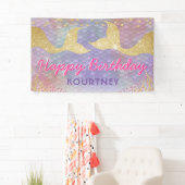 Banderoles Anniversaire des sirènes marines (En situation)