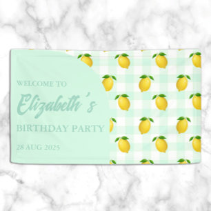 Banderoles Anniversaire d'été Citron Citrus