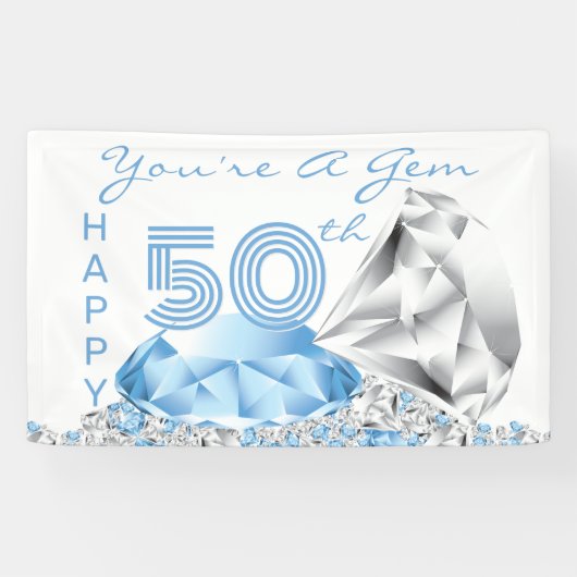 Banderoles Anniversaire Diamant (Horizontal)