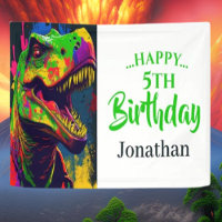 Anniversaire Dino T-Rex Blanc