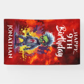 Banderoles Anniversaire drôle Zombie Boy (Horizontal)