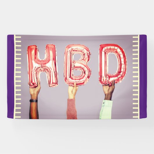 Banderoles Anniversaire du bureau (Horizontal)