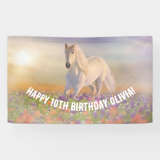 Banderoles Anniversaire du cheval (Horizontal)