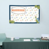 Banderoles Anniversaire du garçon - Stomp Dinosaur - fond (Salon professionnel)