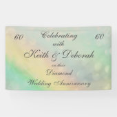 Banderoles Anniversaire du Mariage Diamond personnalisé (Horizontal)