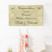 Banderoles Anniversaire du Mariage Diamond personnalisé (En situation)