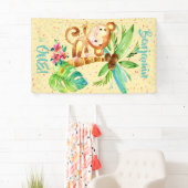 Banderoles Anniversaire du Monkee Boy Tropical (En situation)