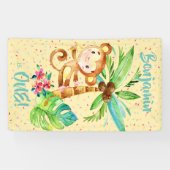 Banderoles Anniversaire du Monkee Boy Tropical (Horizontal)