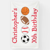 Banderoles Anniversaire du sport (Vertical)