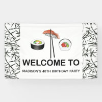Anniversaire du Sushi personnalisé