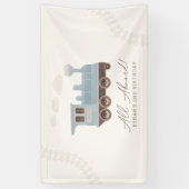 Banderoles Anniversaire du train vintage (Vertical)