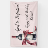 Banderoles Anniversaire du vin personnalisable (Vertical)