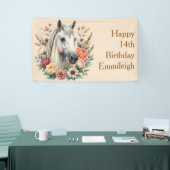 Banderoles Anniversaire d'une adolescente au Cheval Floral (Salon professionnel)