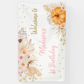 Banderoles Anniversaire floral de Little Citrouille Boho (Vertical)