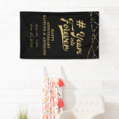 Banderoles Anniversaire Gold String éclaire des années dans j (En situation)