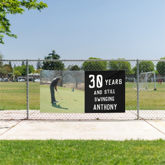 Banderoles Anniversaire Golfer Funny 30e heureux Pour lui Par (Insitu)