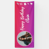 Banderoles Anniversaire Instaparty ou BloggerParty (Vertical)