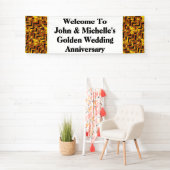 Banderoles Anniversaire mariage d'or | Personnalisez (En situation)