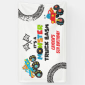 Banderoles Anniversaire Monster Truck (Vertical)