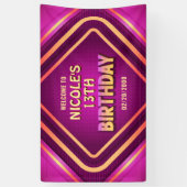 Banderoles Anniversaire Neon (Vertical)