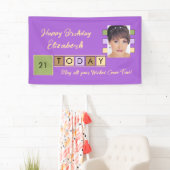 Banderoles Anniversaire n'importe quel âge ajouter nom photo (En situation)