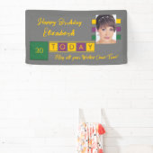 Banderoles Anniversaire n'importe quel âge ajouter photo nom  (Insitu)