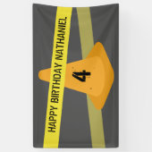 Banderoles Anniversaire orange de construction de bande de (Vertical)