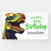 Banderoles Anniversaire passionnant sur le thème Dino (Horizontal)