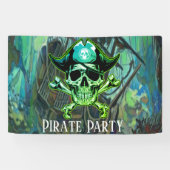 Banderoles Anniversaire Pirate Party Skull Thème Maison Drape (Horizontal)