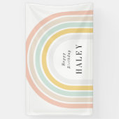 Banderoles Anniversaire Rainbow moderne (Vertical)