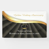 Banderoles Anniversaire religieux du 50e Mariage d'or (Horizontal)