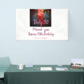 Banderoles Anniversaire sale 30 ans ajouter nom rose ajouter  (Salon professionnel)