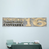 Banderoles Anniversaire seize ans | Huile d'or et Parties sci (Salon professionnel)