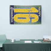 Banderoles Anniversaire seize ans | Stars Sky Blue Galaxy (Salon professionnel)