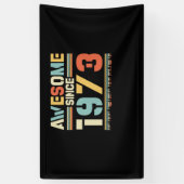 Banderoles Anniversaire vintage 1973 (Vertical)