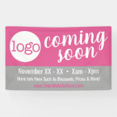 Banderoles Annonce bientôt - Ajouter le logo et les détails (Horizontal)