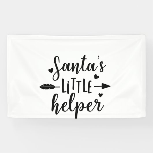 Banderoles Annonce de grossesse de l'aide de Noël (Horizontal)