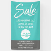 Banderoles Annonce de vente - Ajouter le logo et les détails (Vertical)