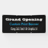 Banderoles Annonce d'ouverture (Horizontal)