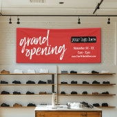 Banderoles Annonce d'ouverture - Ajouter le logo et les détai